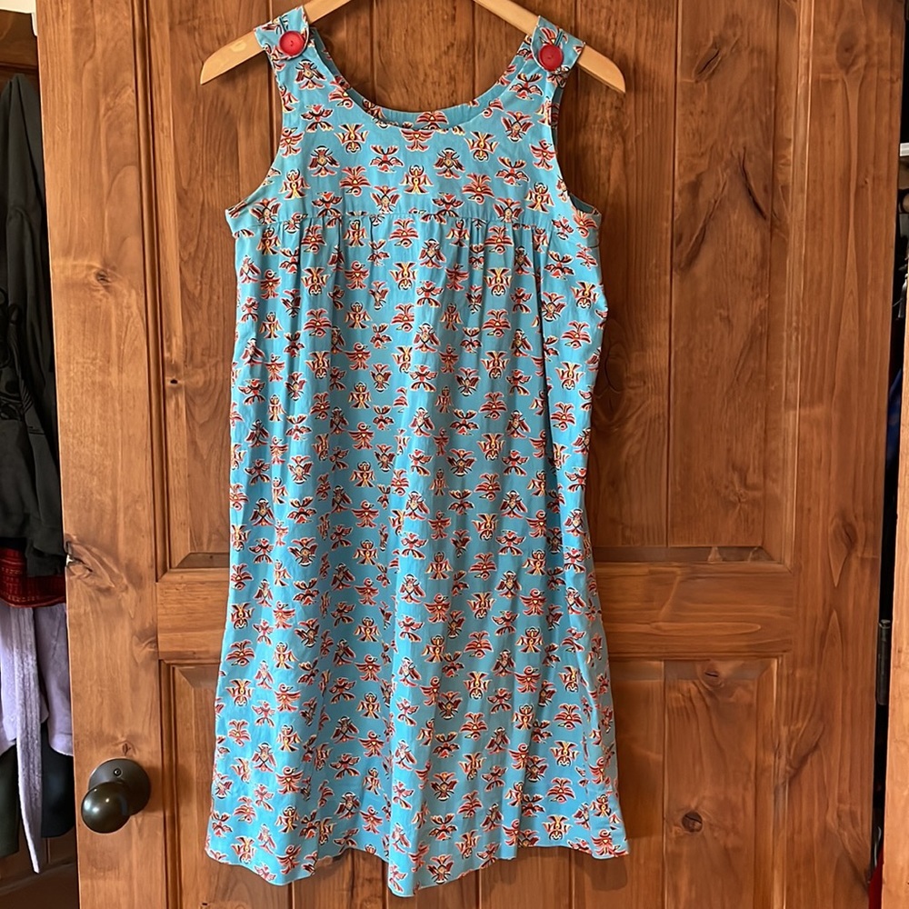 Vtg zuni thunderbird smock dress